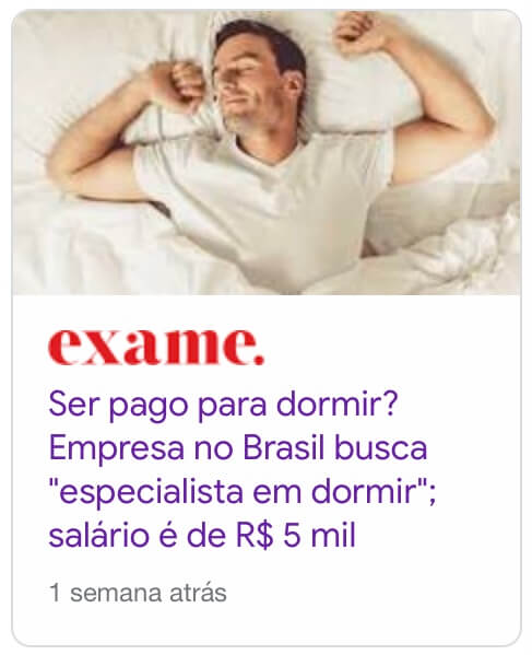 Vaga de emprego para especialista em dormir viraliza: veja como receber até  R$ 1.900 de empresas enquanto você dorme – Money Times