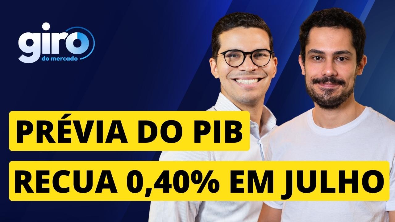 Prévia do PIB recua 0,40%; como isso pode afetar seus investimentos e decisão sobre a Selic?