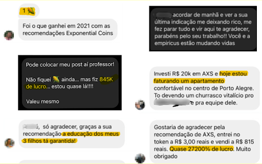 AXS foi indicado no dia 21 de janeiro de 2021, no relatório “O token que dá jogo”. Nomes e identidades preservadas. Retornos passados não são garantia de lucros futuros. Investimentos envolvem riscos e podem causar perdas ao investidor | Foto: Reprodução/Instagram